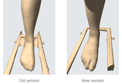Screen shot of a foot scan